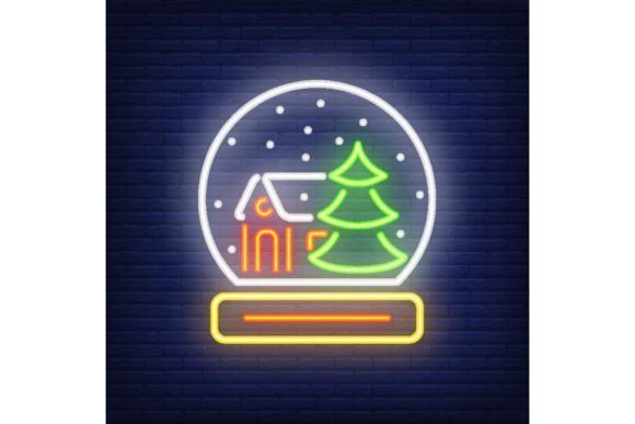 Download Neon Paperweight Shape. Festive Design E - Festive design Collection