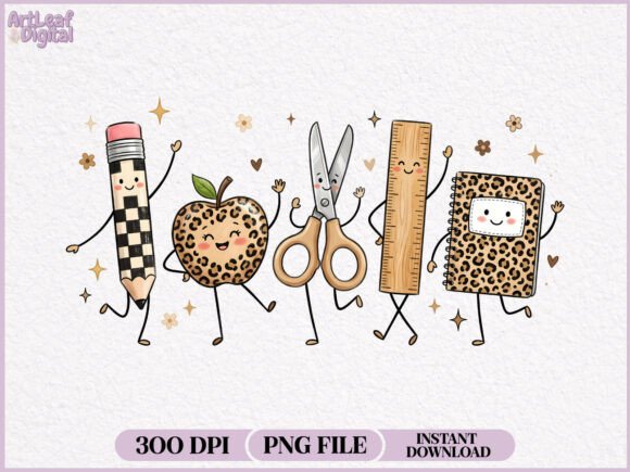 Download Back to School Doodles Characters PNG - Premium Bundle