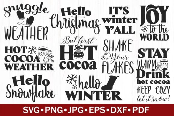 Download Winter Bundle SVG | Christmas SVG - Winter bundle svg Collection