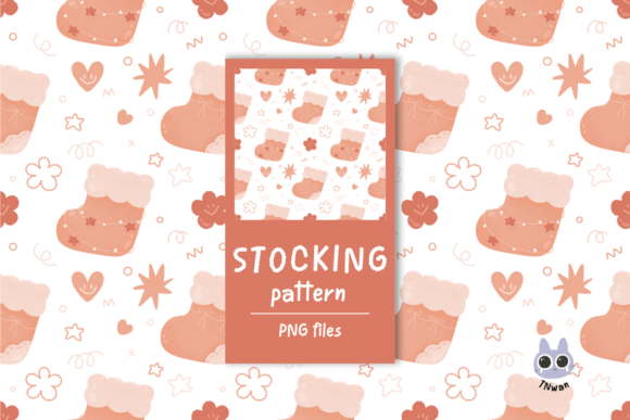 Download Pink Christmas Stocking Ornament Pattern - Stocking ornament Collection